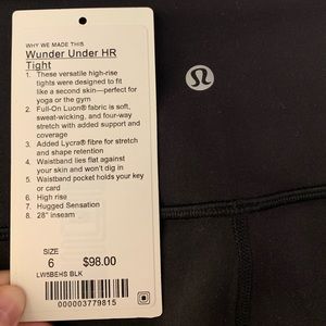 Lululemon Wunder Under Leggings
